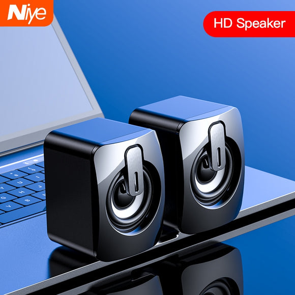 Mini Computer Speaker USB Wired Speakers 3D Stereo Sound