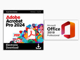 Adobe Acrobat Pro 2024: 3-Year Subscription + Microsoft Office Professional 2019: Lifetime License Bundle