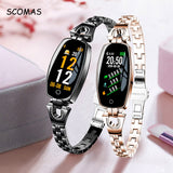 SCOMAS Fashion Women Smart Watch 0.96" OLED