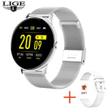 LIGE 2020 Fashion Smart Watch Ladies Heart Rate Blood Pressure