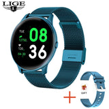 LIGE 2020 Fashion Smart Watch Ladies Heart Rate Blood Pressure