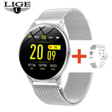 LIGE 2020 Fashion Smart Watch Ladies Heart Rate Blood Pressure